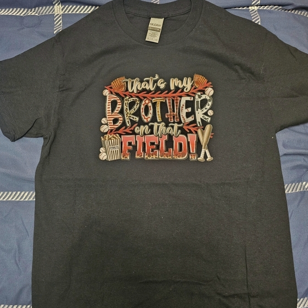 Gildan Black 'Brother on the Field' Kids Tee